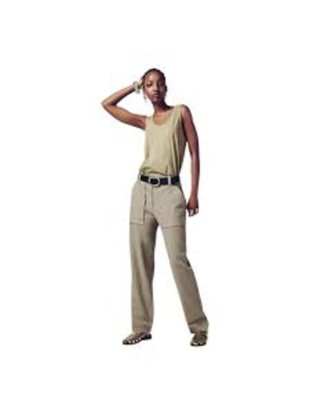 J Crew Seaside Cargo Pant Linen Blend Slouchy Relaxed Neutrals Coastal Women 6
